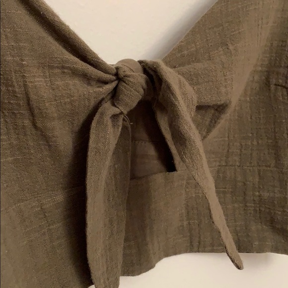 Kaki cropped cami - Picture 4 of 5